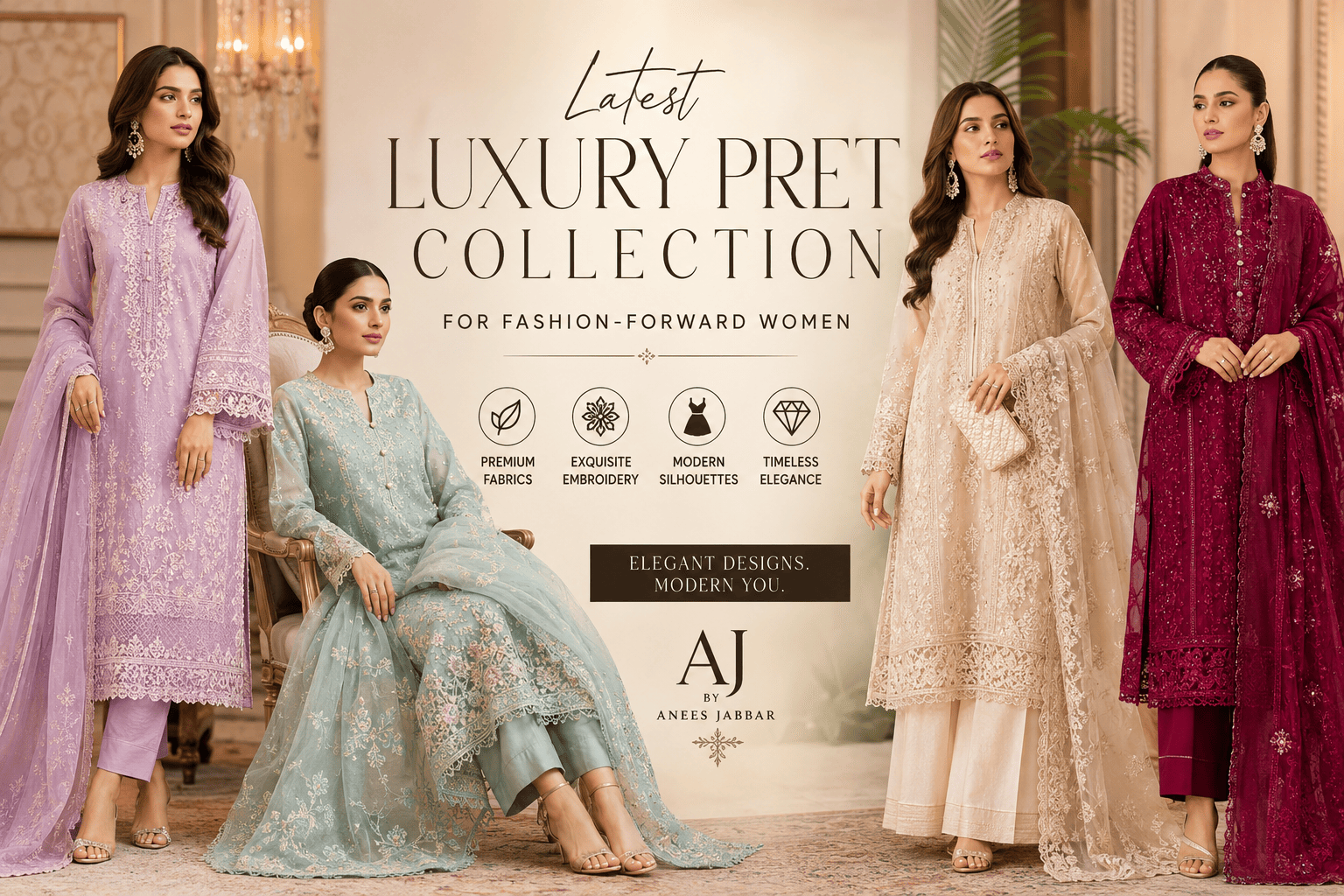 Latest Luxury Pret Collection for Fashion-Forward Women